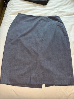 THE LIMITED Women's Blue Charcoal Pencil Skirt